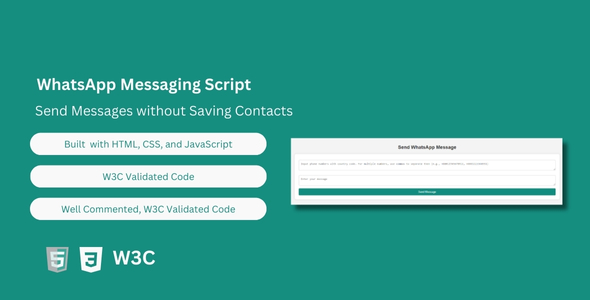 WhatsApp Messaging Script digital product online